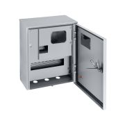 Корпус металлический ЩУ-1ф/1-0-12 IP66 (ЩУРН-1/12 IP66) с опломбировкой счётчика (395х310х165) TDM