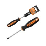 Отвертка шлицевая двухкомпонентная, CR-V тип SL4.0x75, серия «Алмаз» TDM