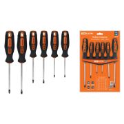 Набор отверток 6 шт.: SL:3x75;5x100;6x150, PH:0х75;1x100;2x150 (пласт. держатель), CR-V «Алмаз» TDM