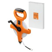 Мерная лента, 50 м х 13 мм, фибергласовое полотно, открытый корпус, штык для фиксации «Рубин» TDM