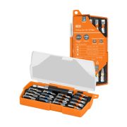 Набор бит №3,  17 бит: SL, PH, PZ,TORX, удлинитель, сталь CR-V, в пластиковом держателе, «Алмаз» TDM