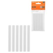 Клеевые стержни универсальные белые, 11 мм x 100 мм, 6 шт, «Алмаз» TDM