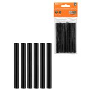 Клеевые стержни универсальные черные, 11 мм x 100 мм, 6 шт, «Алмаз» TDM