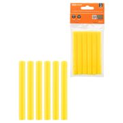 Клеевые стержни универсальные желтые, 11 мм x 100 мм, 6 шт, «Алмаз» TDM