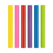 Клеевые стержни универсальные цветные, 11 мм x 100 мм, набор 6 шт, «Алмаз» TDM