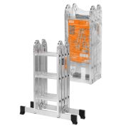 Лестница-трансформер алюминиевая ЛТА4х3, 4 секции по 3 ступени, h=330/160/92 см, 10,4 кг TDM