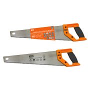 Ножовка по дереву/пластику 400 мм, закаленные зубья, прорезиненная рукоятка, «Алмаз», TDM