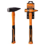 Молоток слесарный, 600 гр, кованый, с усилен. прорезиненной фиберглассовой рукояткой «Алмаз» TDM