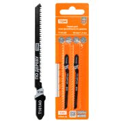 Пилки для электролобзика по дереву, HCS, 50х1,4 мм, фигурный рез, T101AO, 2 шт, «Рубин», TDM