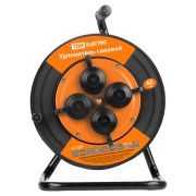 Удлинитель силовой УКз16-004 TDM (IP44 4 места/40м КГТП-ХЛ 3х1,5 пласт. катушка) УС1-43128