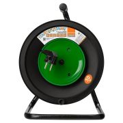 Удлинитель на катушке силовой народный с 1 выносной роз. ПВС 2200 Вт с/з, 30м УС1-12101