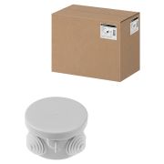 Распаячная коробка ОП D65х40мм, крышка, IP54, 4вх. TDM