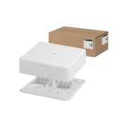 Коробка распаячная КР 100х100х29 ОП с клем. колодкой белая IP40 TDM
