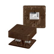 Коробка распаячная КР 100х100х29 ОП бук, с клем. колодкой, IP40, инд. штрихкод TDM