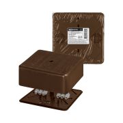 Коробка распаячная КР 100х100х44 ОП бук, с клем. колодкой, IP40, инд. штрихкод TDM