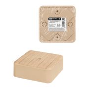 Коробка распаячная КР 75х75х28 ОП сосна IP40, инд. штрихкод TDM