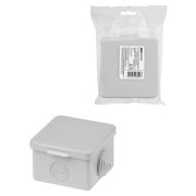 Распаячная коробка ОП 65х65х50мм, крышка, IP54, 4вх. инд. штрихкод TDM