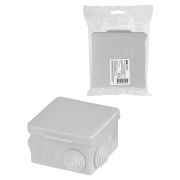 Распаячная коробка ОП 80х80х50мм, крышка, IP54, 7вх. инд. штрихкод TDM