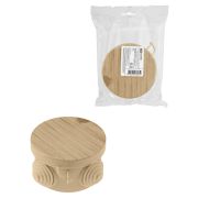 Распаячная коробка ОП D65х40мм, крышка, «ЭКО» (сосна), IP54, 4вх. инд. штрихкод TDM