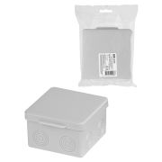 Распаячная коробка ОП 80х80х50мм, крышка, IP54, 7вх., без гермовводов, инд. штрихкод TDM