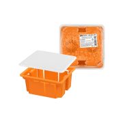 Распаячная коробка СП 92х92х40мм, крышка, IP20, инд. штрихкод, TDM