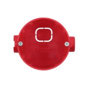 Установочная коробка СП D68х62мм, углубленная, саморезы, стык. уз, красная, IP20,  инд. штрихкод TDM