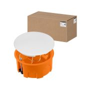 Распаячная коробка СП D80х40мм, крышка, пл. лапки, IP20, TDM