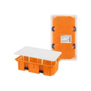 Распаячная коробка СП 172х96х45мм, крышка, пл. лапки, IP20, инд. штрихкод, TDM