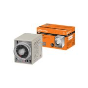 Реле времени 4-диапазоннное 2 режима цокольное РВ1A-2реж-1сек/10мин-5А-230В-8Ц TDM