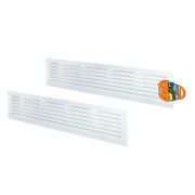 Решетка радиаторная, с регулировкой живого сечения, белая, 460х123 TDM