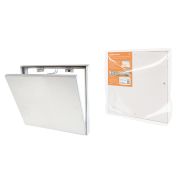 Люк под плитку, алюминиевый, съемный, нажимной, ограничитель-цепочка, 500х400, TDM