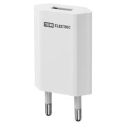 Сетевое зарядное устройство, СЗУ 1, 1 А, 1 USB, белый, TDM