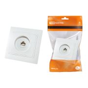 Розетка компьютерная RJ45  белая «Таймыр» TDM