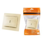 Выключатель на 2 направления 1 кл. 10А (основание керамика) сл. кость «Таймыр» TDM