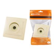 Розетка телевизионная простая (0-2400МГц, «мама») сл. кость «Таймыр» TDM