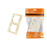 Рамка 2-х постовая горизонтальная сл. кость «Таймыр» TDM