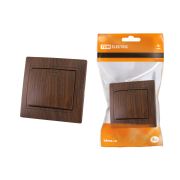 Выключатель 1 кл. с подсветкой 10А «ЭКО» (бук) «Таймыр» TDM