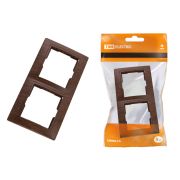 Рамка 2-х постовая горизонтальная «ЭКО» (бук) «Таймыр» TDM