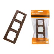 Рамка 3-х постовая горизонтальная «ЭКО» (бук) «Таймыр» TDM