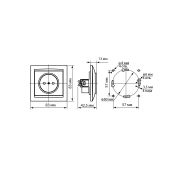 Розетка 2П 10А 250В белая «Лама» TDM