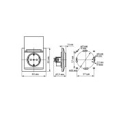 Розетка 2П+З 16А 250В IP44 с крышкой белая «Лама» TDM