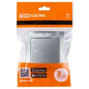 Перекрестный выключатель 1-кл. 10А серебр. металлик «Лама» TDM