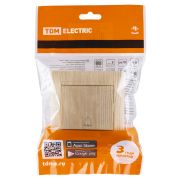 Кнопка звонковая 6А сосна «Лама» TDM