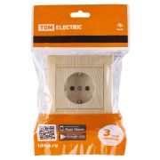 Розетка 2П+З 16А 250В сосна «Лама» TDM