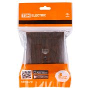 Розетка компьютерная RJ45 венге «Лама» TDM