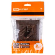 Розетка 2П+З 16А 250В венге «Лама» TDM