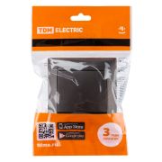 Выключатель на 2 направления 1 кл. 10А шоколад «Лама» TDM