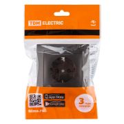 Розетка 2П+З 16А 250В с защ. шт. шоколад «Лама» TDM