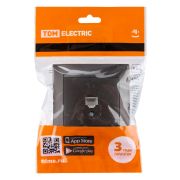 Розетка телефонная RJ11 шоколад «Лама» TDM