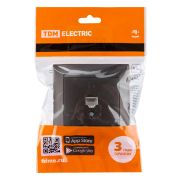 Розетка компьютерная RJ45 шоколад «Лама» TDM